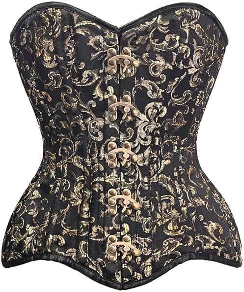 Daisy corsets Women's Daisy Corsets Top Drawer Curvy Brocade Double Steel Boned Overbust Corset - Product Image