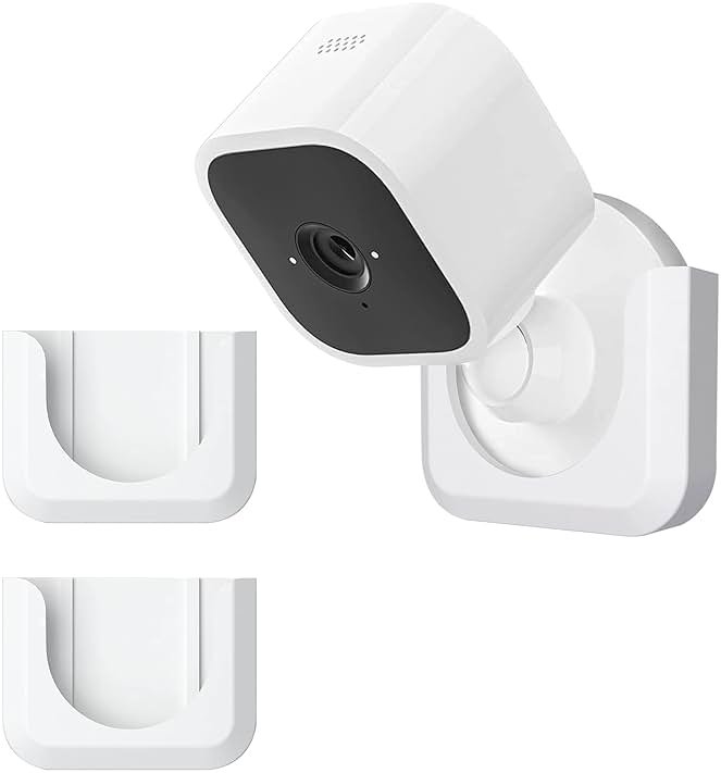 Blink Mini Mount, Strong Adhesive Durable Wall Mount Bracket Stand for Blink Mini Indoor Camera, No Drill, No Screws, Decorate Damage-Free, Easy to Install (2 Pack) - Product Image