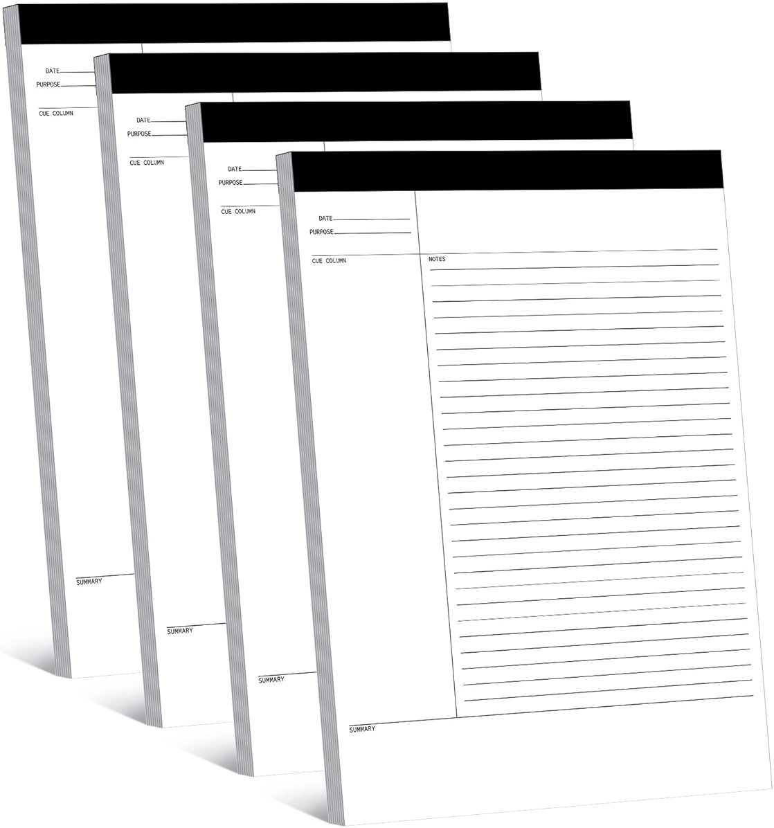 Outus 4 Pack Legal Pads 8.5" x 11.75" 50 Sheets/writing Notepad, White Note Pads Legal Ruled Writing Notepad for Home Teacher Student College Ruled Office Business - Product Image
