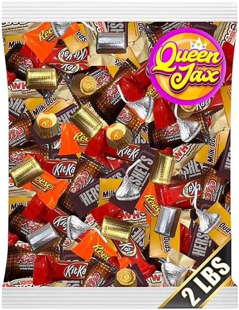 Assorted Chocolate Candy Variety Pack - 2 Lb Bulk Chocolate Mix - Bulk Mini Chocolates Candy Bars Individually Wrapped - Individually Wrapped Candies - Father's Day - Cold Pack Included - Product Image