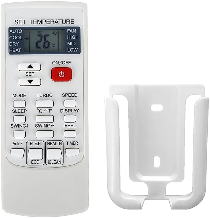 Replacement Remote Control for Comfortstar YKR-H/101E YKR-H/102E YKR-H/132E CHM12CD CHM18CD CHM24CD CJE12CA CJE12CD CJE18CD Split Type Wall Mounted AC Air Condtioner - Product Image