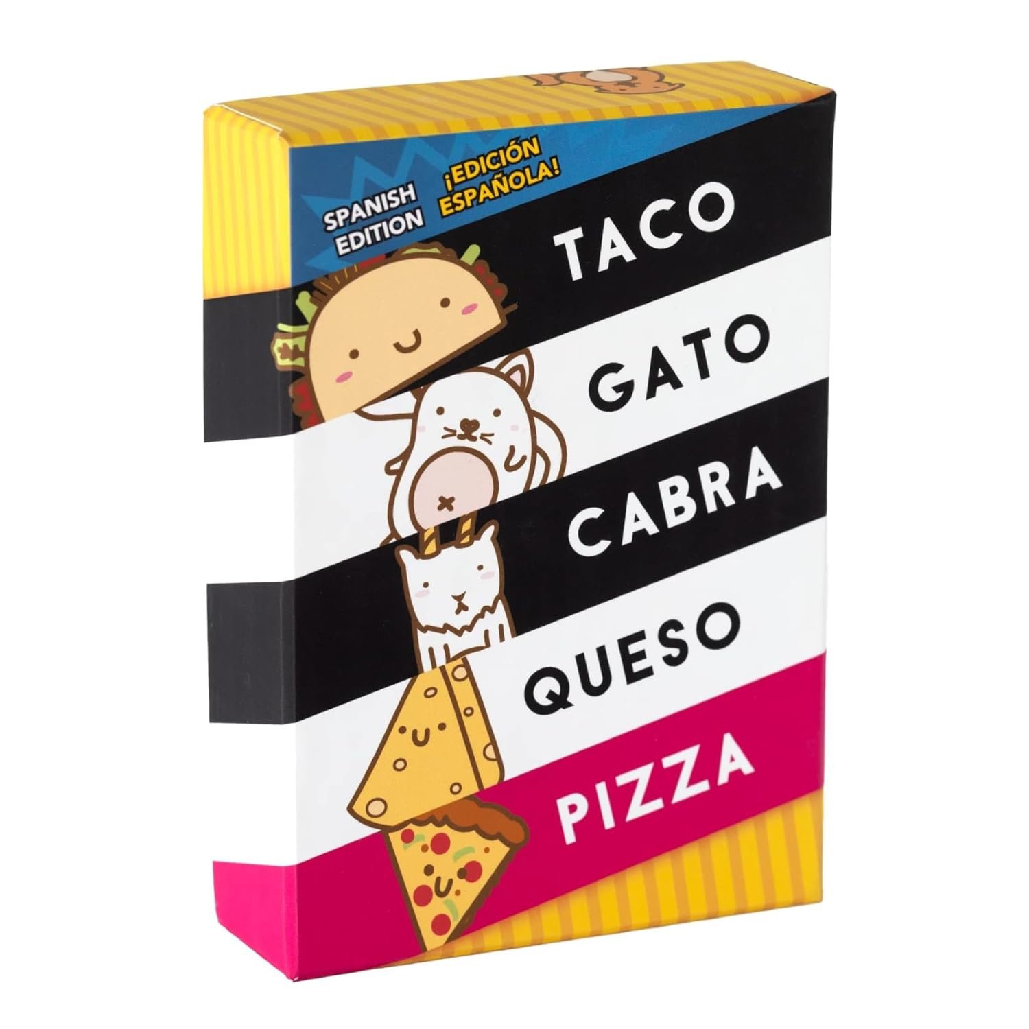 Taco Cat Goat Cheese Pizza Spanish Edition Wildly Entertaining Card Game for Family Game Night | Easy to Play with 15 Minute Rounds | Taco Gato Cabra Queso Pizza, Edición Española | 2-8 Players - Product Image