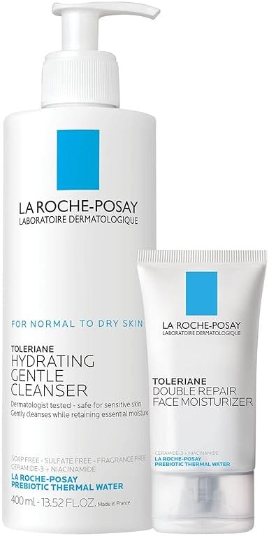 La Roche-Posay Toleriane Hydrating Gentle Face Cleanser, Hydrating Facial Cleanser With Niacinamide + Ceramides, Daily Face Wash For Dry Skin To Normal Skin, Sensitive Skin Tested, Fragrance Free - Product Image