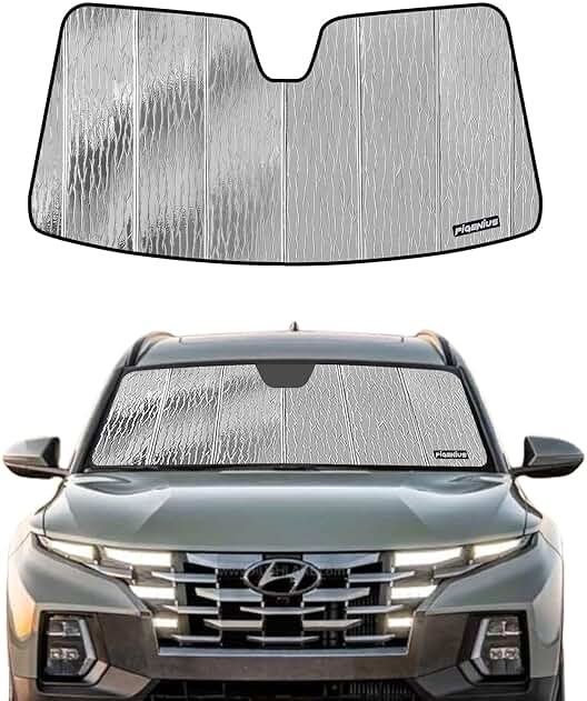 Pigenius Windshield Sunshade fits Hyundai Santa Cruz/Tucson 2022-2025 | Ultimate Cabin Cool & Defense - Product Image