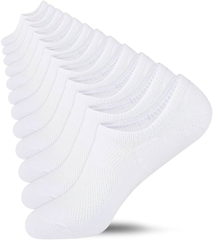 Heatuff No Show Socks Womens Cotton Low Cut Non Slip Casual Socks Invisible Flat Boat Liner Socks (6/9 Pairs) - Product Image