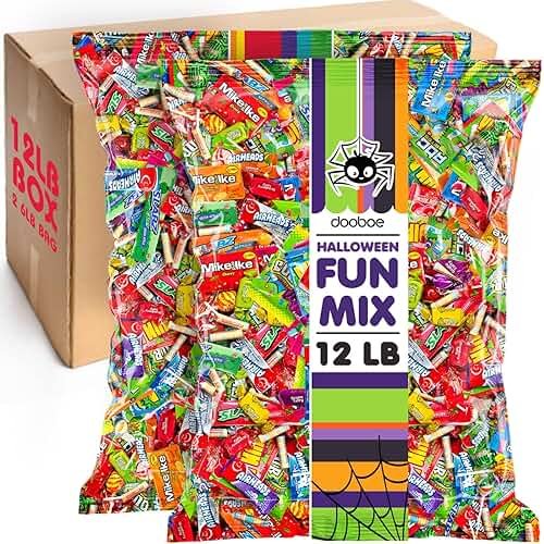 Dooboe Bulk Candy Assortment – 12 lb Big Bulk – Parade Candy Throws Individually Wrapped Candies for Pinatas, Camps, Schools, Offices, Candy Bowls, Claw Machines & Gifts - Product Image