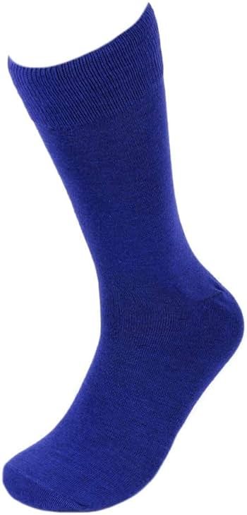Feraricci Solid Color Casual Dress Socks for Men - Colorful & Comfortable Crew Socks - Product Image