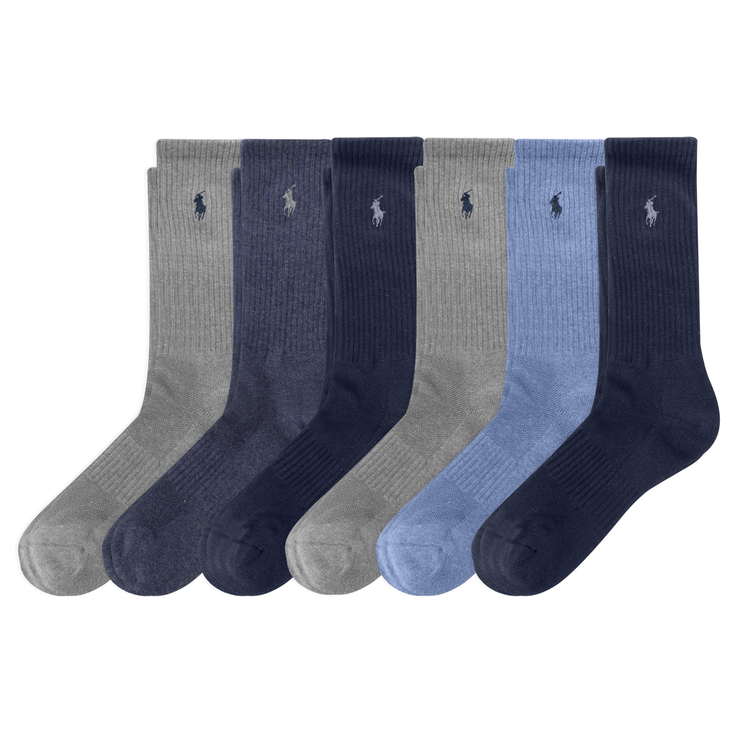 POLO RALPH LAUREN Men's Performance Crew Socks 6 Pack - Product Image
