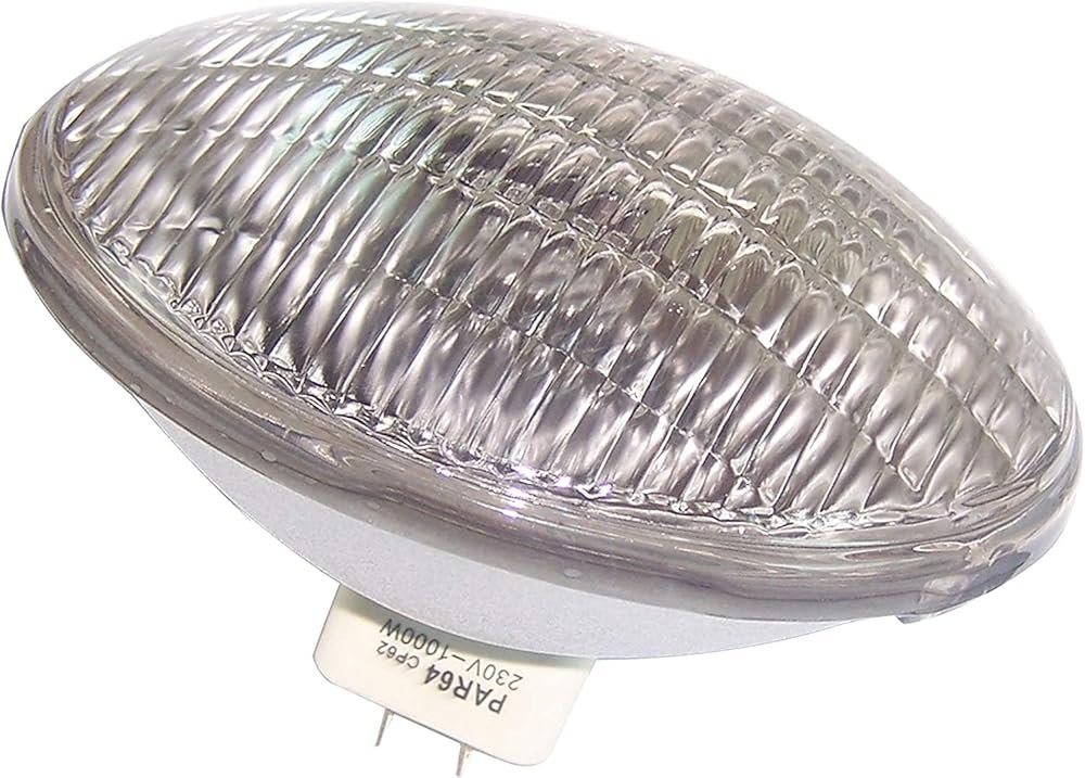 ASMSLIT White Par 64 GX16d Base Halogen Stage Lamp par64 120V 1000W - Product Image