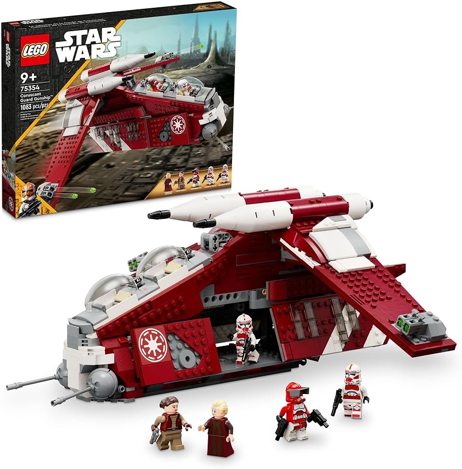LEGO Star Wars: The Clone Wars Coruscant Guard Gunship - Buildable Star Wars Toy for 9 Year Olds - Gift Idea for Fans - Includes 3 Clone Trooper Minifigures - 75354 - Product Image