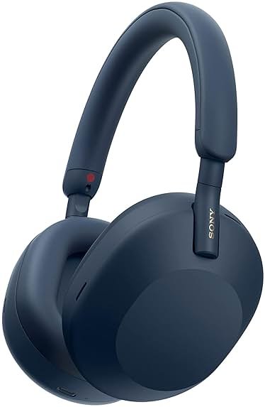 Sony WH-1000XM5 Premium Noise Canceling Headphones, Auto NC Optimizer, 30-Hour Battery, Alexa Voice Control, Midnight Blue - Product Image
