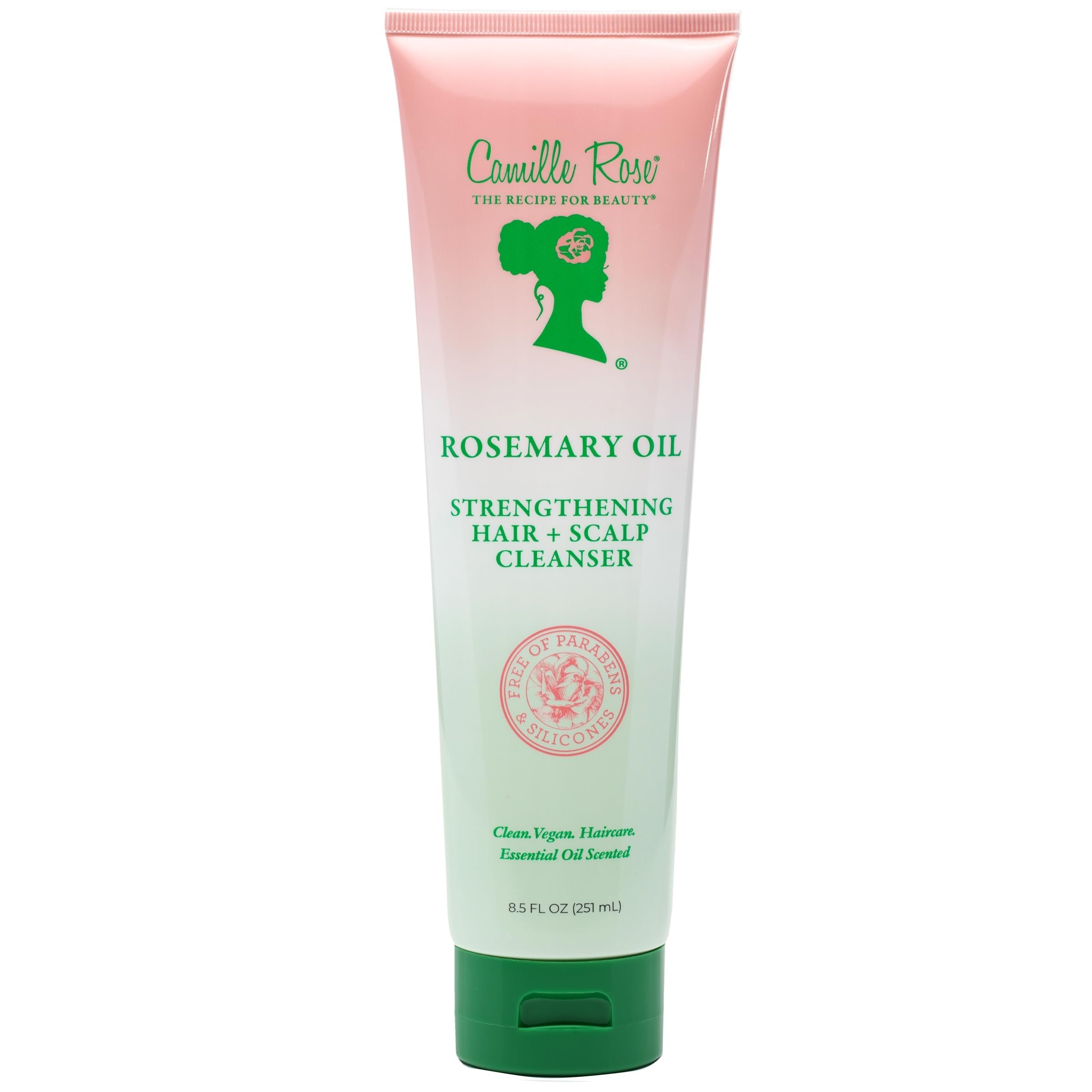 Camille Rose Shampoo, Rosemary Oil Strengthening Hair + Scalp – Helps Remove Build Up from Hair Products, Supports the Look of Thicker, Stronger Growth, 12 Oz - Product Image