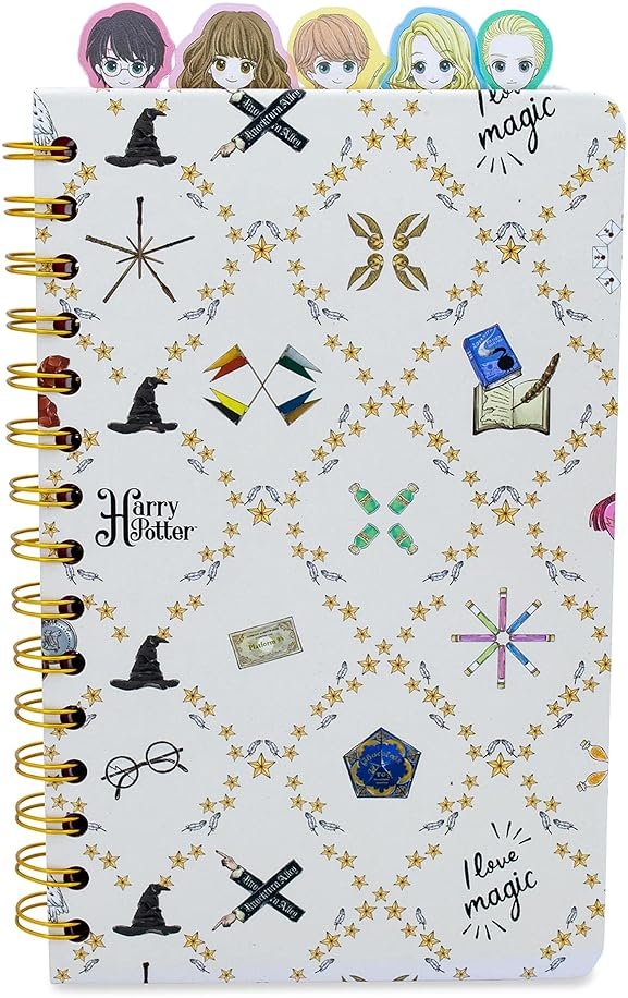Harry Potter Chibi Hogwarts 75-Page Spiral Notebook | Sketchbook Journal Diary | 8 x 5 Inches - Product Image