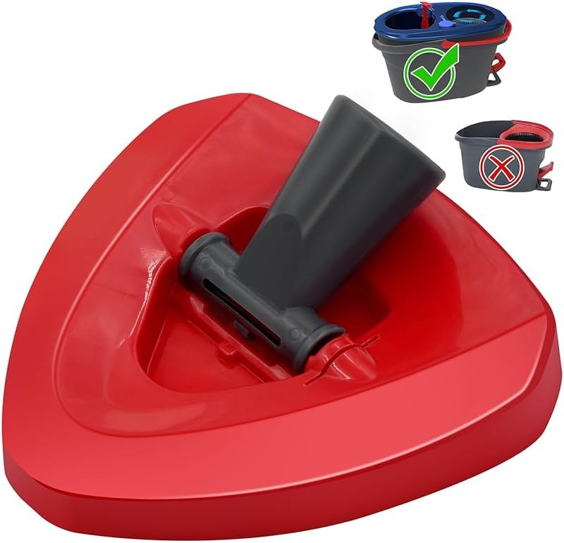 Spin Mop Replacement Head Base Compatible with Ocedar RinseClean 2 Tank System Only Spin Mop Heads Base Replacement for O Cedar Mop Replace Head, Rotating Mop Base for EasyWring RinseClean Spin Mop - Product Image