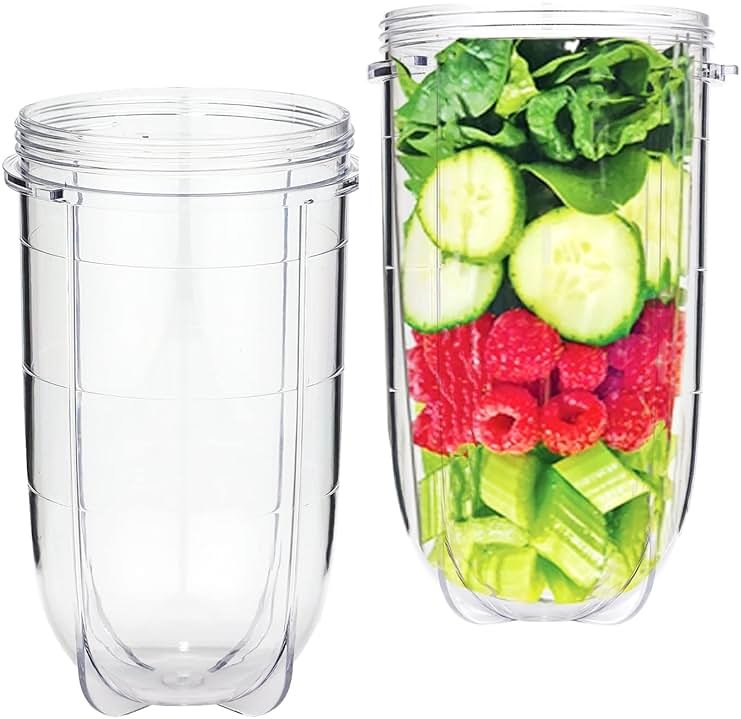 16OZ Replacement Cups Jar for Magic Bullet MBR-1101, MB1001B, MB1001C, MB1001A 250W MB1001 Series Blender Parts. (2PACK) - Product Image