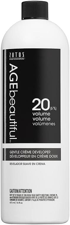 AGE beautiful Gentle Creme Hair Developers | For Permanent Hair Color Dyes, Toners, Lighteners | Professional Salon Coloring | Long Lasting Haircolor for Gray Coverage - Product Image