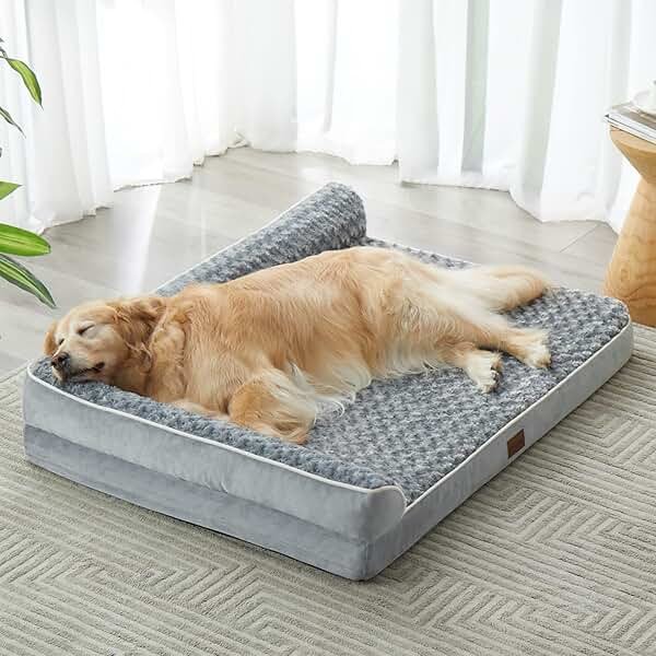 BFPETHOME Orthopedic Dog Beds for Large Dogs-Waterproof Sofa Dog Bed with Removable Washable Cover, Big Pet Bed with Waterproof Lining and Nonskid Bottom,Pet Bed for Large Dogs - Product Image