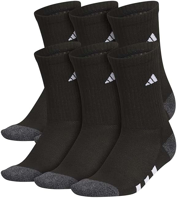 adidas Kids Athletic Cushioned 6-Pack Crew (Little Kid/Big Kid/Adult) - Product Image