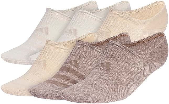 adidas Women's Superlite 3.0 6-Pack Super No Show, Athletic Socks, Invisible Ultra Low-Profile, Cushion & Arch Compression - Product Image