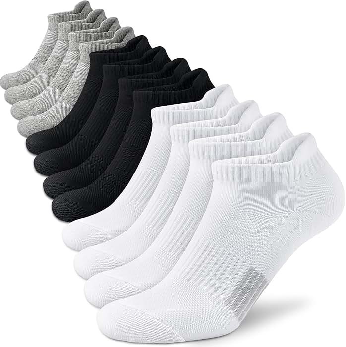 Amutost Ankle Socks Womens Athletic Running Comfort Cushioned 3/5/6Pairs - Product Image