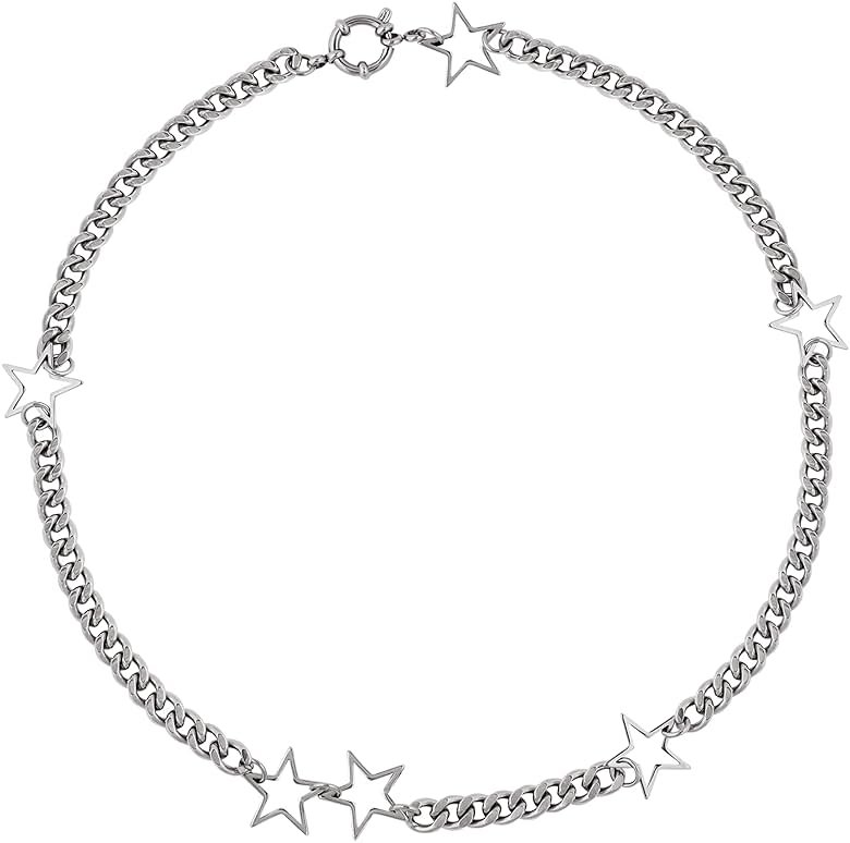 Sacina Gothic Punk Star Necklace, Star Choker, Emo Punk Grunge Y2k Necklace, Y2k Jewelry, Christmas Jewelry Gift For Women - Product Image