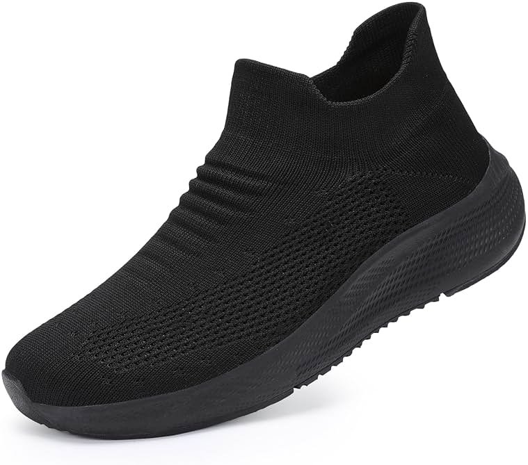 SHULOOK Womens Slip on Walking Shoes Comfort Lightweight Breathable Sock Shoe Non-Slip Mesh Casual Fashion Tennis Running Sneakers - Product Image