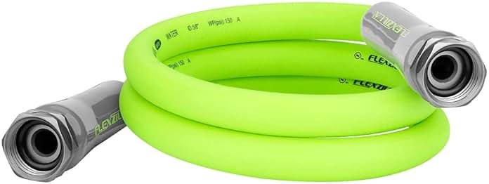 Flexzilla Garden Lead-in Hose, 5/8" x 5', Female/Female 3/4" - 11 1/2 GHT Fittings - Product Image