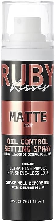 Ruby Kisses Setting Spray - Ultra-fine mist, Sets makeup, Long-Lasting Formula for a Flawless Finish (Matte) - Product Image