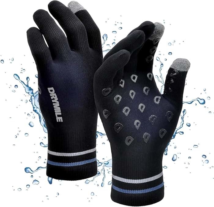 DRYMILE HYLA Waterproof Dexterity Gloves – All-Weather Wool Blend Gloves for Men & Women – Touchscreen & Non-Slip Grip – Hiking, Cycling, Fishing, Hunting & Work. - Product Image