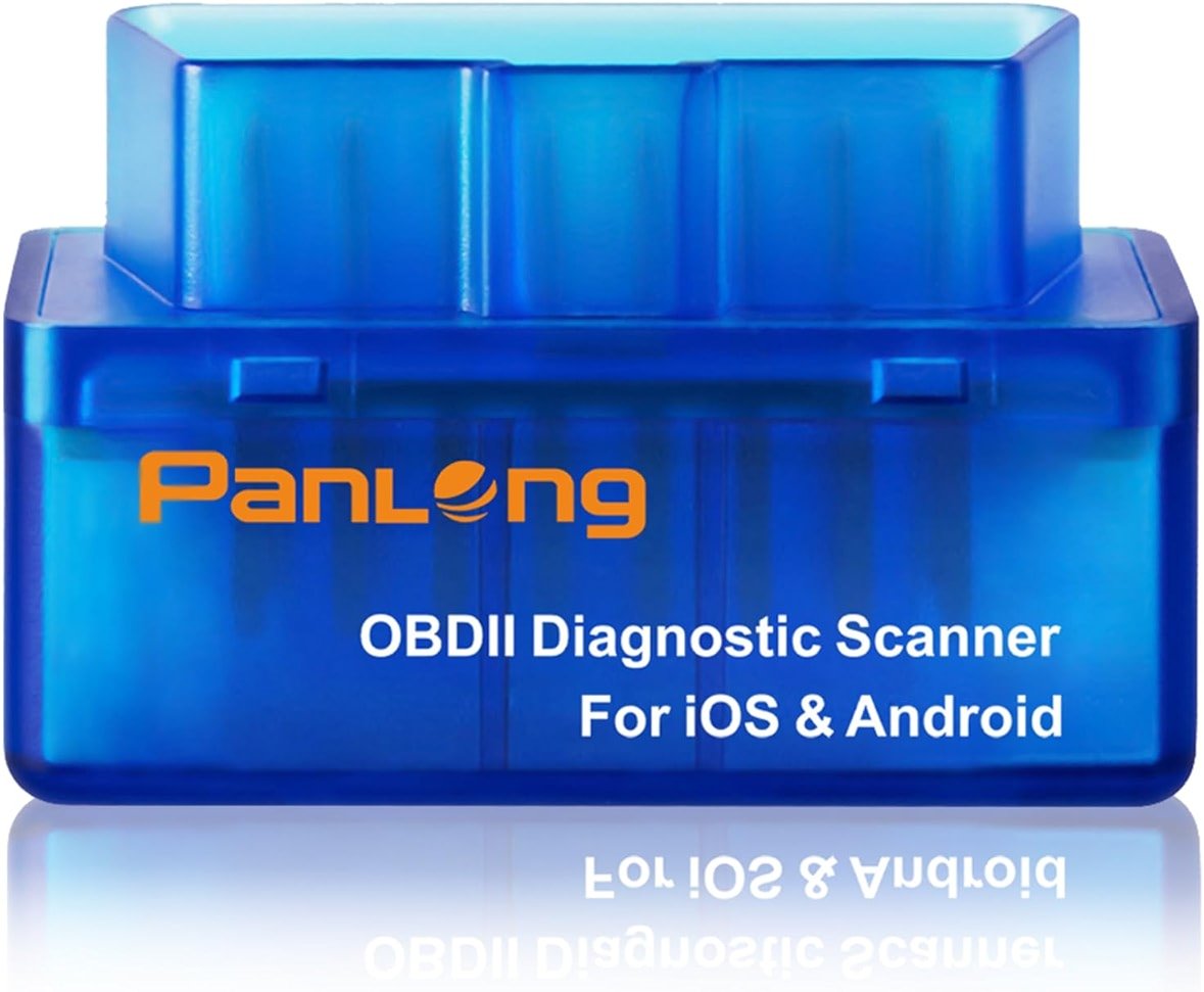 Panlong OBD2 Scanner Bluetooth for iPhone iOS Android OBDII Car Diagnostic Scan Tool Engine Fault Code Reader - Product Image