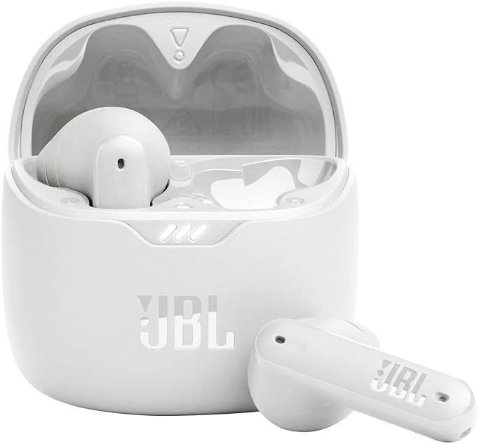 JBL Tune Flex - True Wireless Noise Cancelling Earbuds (White), Small - Product Image