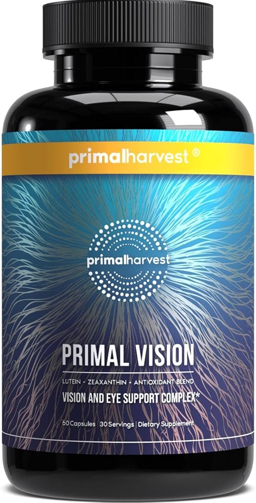 Primal Harvest Primal Vision with Lutein, Zeaxanthin, Vitamin A and Zinc for Eye Health, Blue Light Support and Visual Clarity - Product Image