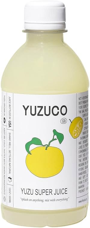 YUZUCO Yuzu super juice (13 Ounces, Pack of 1) – Award-Winning Japanese Yuzu Juice Blend with Lively Citrus Notes, Crafted Specifically for Cocktails, Vinaigrettes & Marinades. HPP-Treated for Freshness. Sustainably Sourced from Japan, Bottled in California. - Product Image