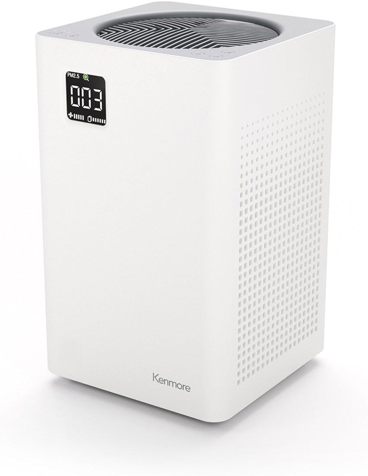 Kenmore PM2010 Air Purifiers with H13 True HEPA Filter, Covers Up to 1200 Sq.Foot, 24db SilentClean 3-Stage HEPA Filtration System, 5 Speeds for Home Large Room, Kitchens & Bedroom, PM2010 - Product Image