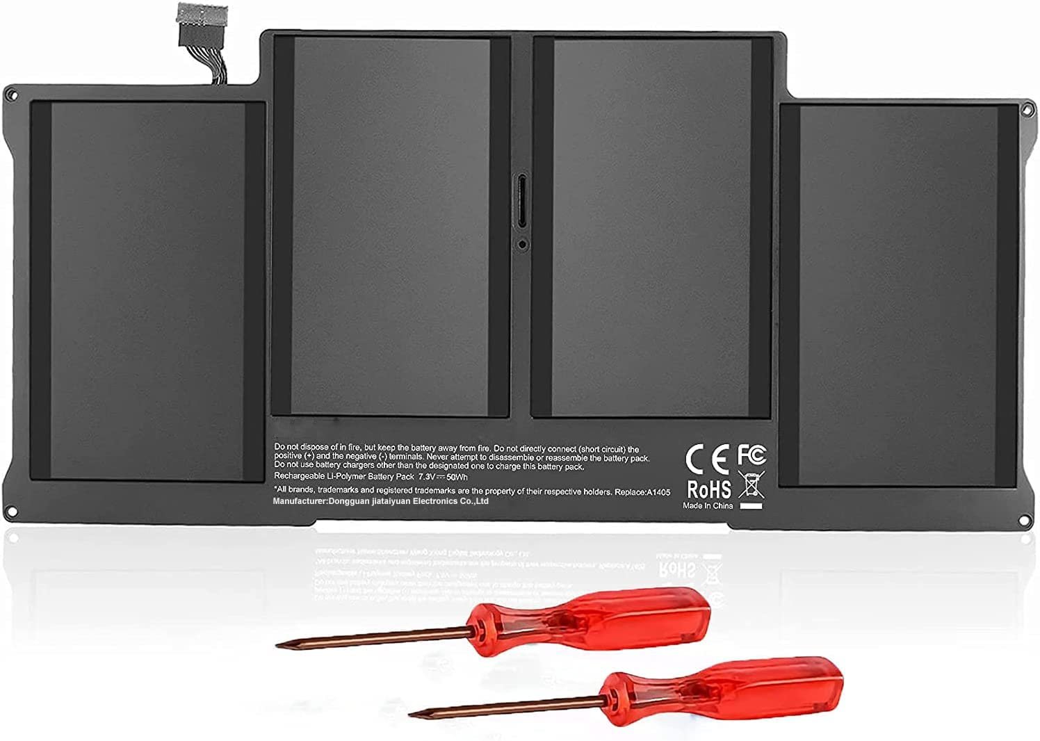 HBFVG A1377 A1405 A1496 Laptop Battery Replacement for Mac Book Air 13 inch A1466 A1369 (2017, Early 2015, Early 2014, Mid 2013, Mid 2012, Mid 2011 and Late 2010 Version)(7.3V 50Wh) - Product Image