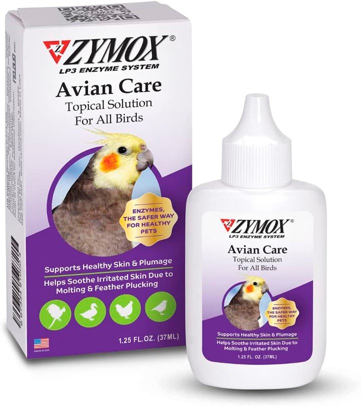 Zymox Avian Care Topical Solution w/o Hydrocortisone - 1.25 oz - Product Image