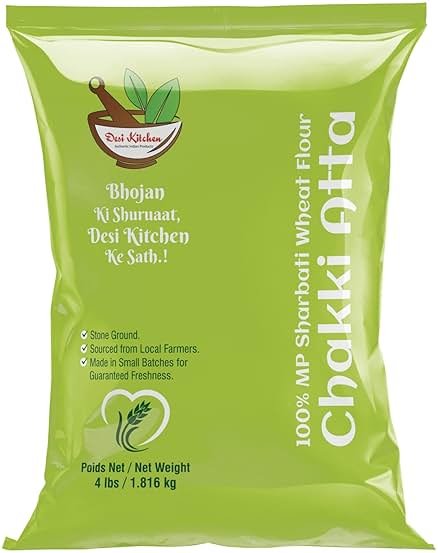 Desi Kitchen MP Sharbati Wheat Flour (Chakki Atta) 4lbs - Product Image