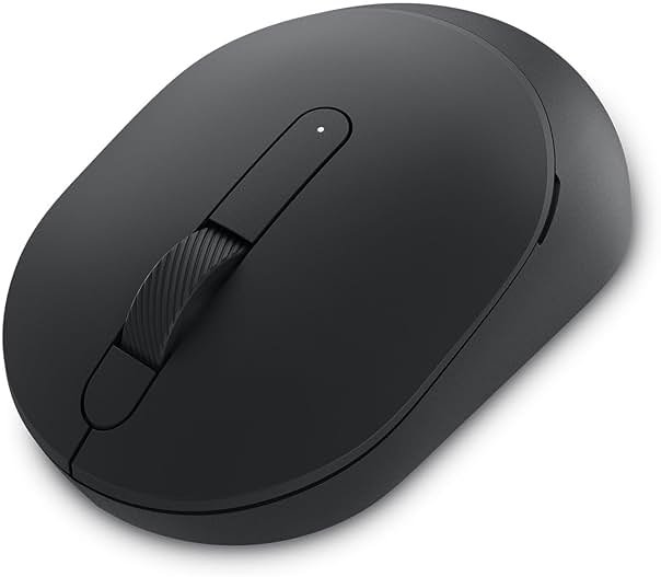 Dell MS355 Silent Mouse - Programmable Scroll Wheel, Secure Dual-Mode Connectivity, Adjustable DPI and Polling Rate Upto 250Hz, Ambidextrous, Low Battery LED Indicator, 3-Year Warranty - Black - Product Image