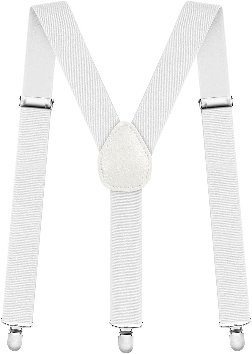 AOMIG Men's Braces with Strong Metal Clips, 3.5cm Wide Heavy Duty Suspenders - Product Image