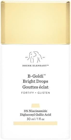 Drunk Elephant B-Goldi Bright Drops - 30 ml/1 fl oz - Illuminating Color Serum Drops - Clean Clinical Skincare - Cruelty-Free - Dermatologist-Tested - Free of Essential Oils, Silicones, and Fragrance - Product Image