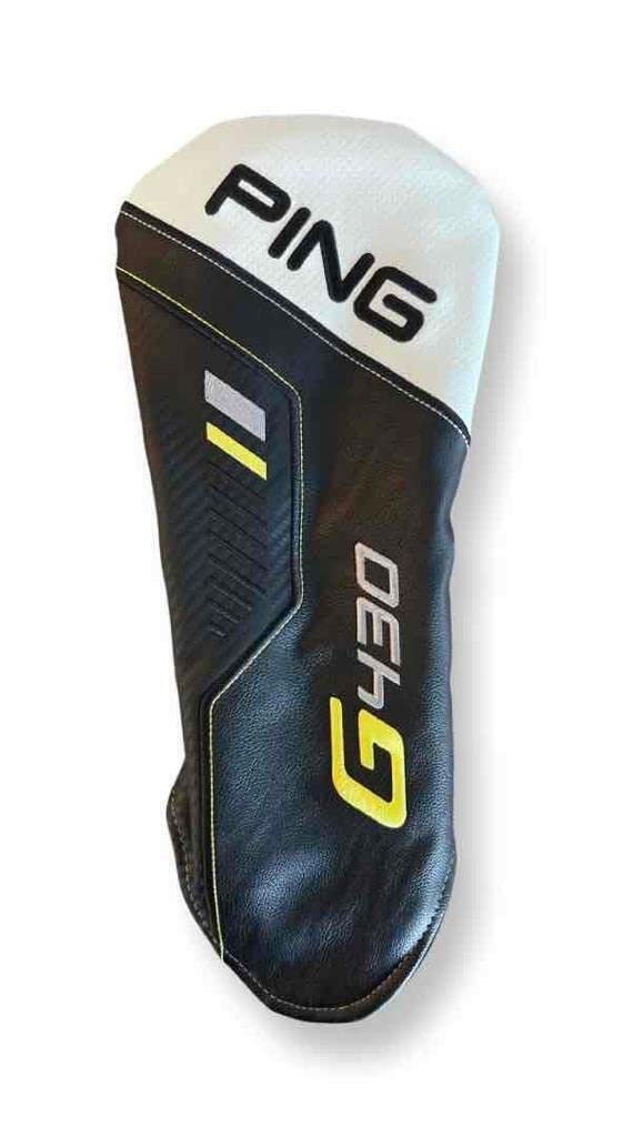 New PING G430 Driver Leather Headcover Black/White - Product Image