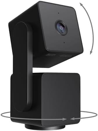 WYZE Cam Pan v3 Indoor/Outdoor IP65 1080P 360° Pan/Tilt/Zoom WiFi Smart Home Security Camera, Motion Tracking for Baby/Pet, Color Night Vision, Works with Alexa&Google Assistant, Free Expert Setup - Product Image