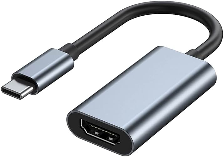 USB C to HDMI Adapter for Monitor, 4K HDMI to USB C Laptop Docking Stations for MacBook pro, USB Type C to HDMI Cable for iPad air, Thunderbolt 3 Video Dongle Converter for Chromebook XPS TV ect - Product Image