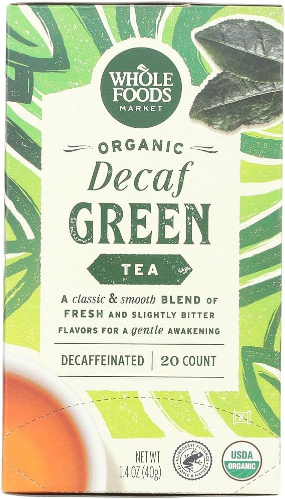 Whole Foods Market, Tea Green Decaf Organic, 20 Count - Product Image