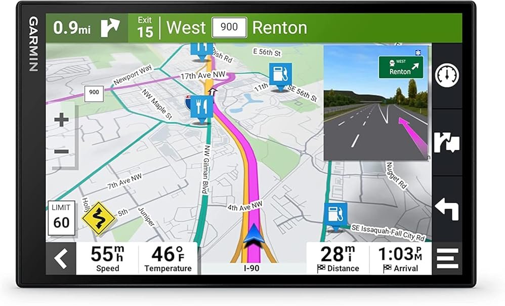 Garmin DriveSmart 86 8-inch Bright Crip Glass Screen Car GPS Navigator (010-02471-00) (Renewed) - Product Image