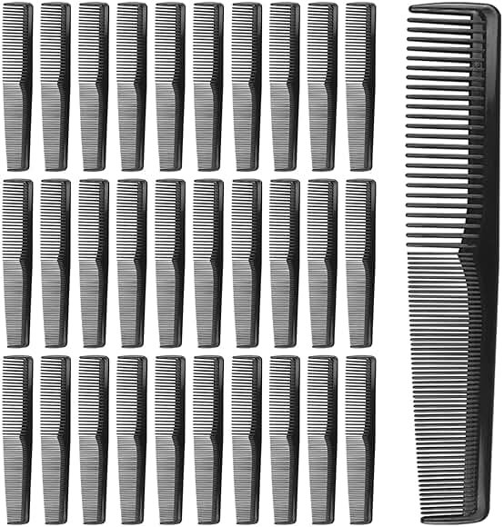 Etenpo 200 Pack Disposable Combs, Pocket Comb Bulk, Black | Individually Wrapped, Dual Tooth, Plastic Hair Combs, For Hotels, Guest Rooms, Travel - Product Image