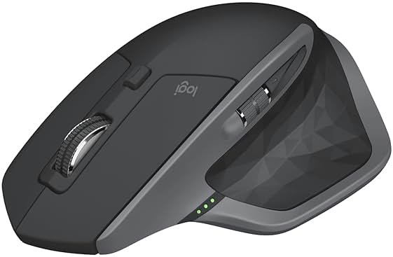 Logitech MX Master 2S Bluetooth Edition Wireless Mouse, Multi-Surface, Hyper-Fast Scrolling, Ergonomic, Rechargeable, Connects Up to 3 Mac/PC Computers - Graphite - Product Image