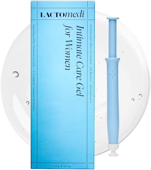 LACTOMEDI Intimate Care Gel | 10-Day Intensive Care Package | Vaginal Probiotics Applicator | Yeast Infection Care | BV Care for Women | pH Balance Gel | Itchiness and Unpleasant Odor | 1Box x 10pcs - Product Image