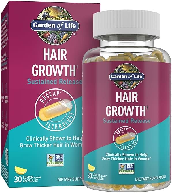 Garden of Life Hair Growth DuoCaps for Women and Men, 30ct - Product Image