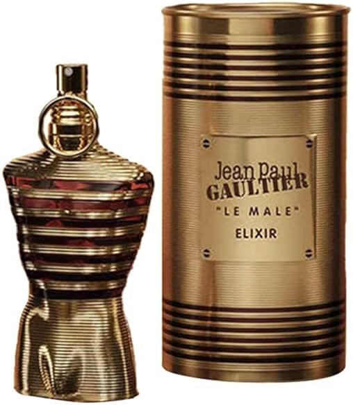 Jean Paul Gaultier Le Male Elixir Parfum - Long Lasting Woody Aromatic Cologne for Men with Lavender, Tonka Bean & Warm Amber - Luxury Elixir Parfum - Product Image